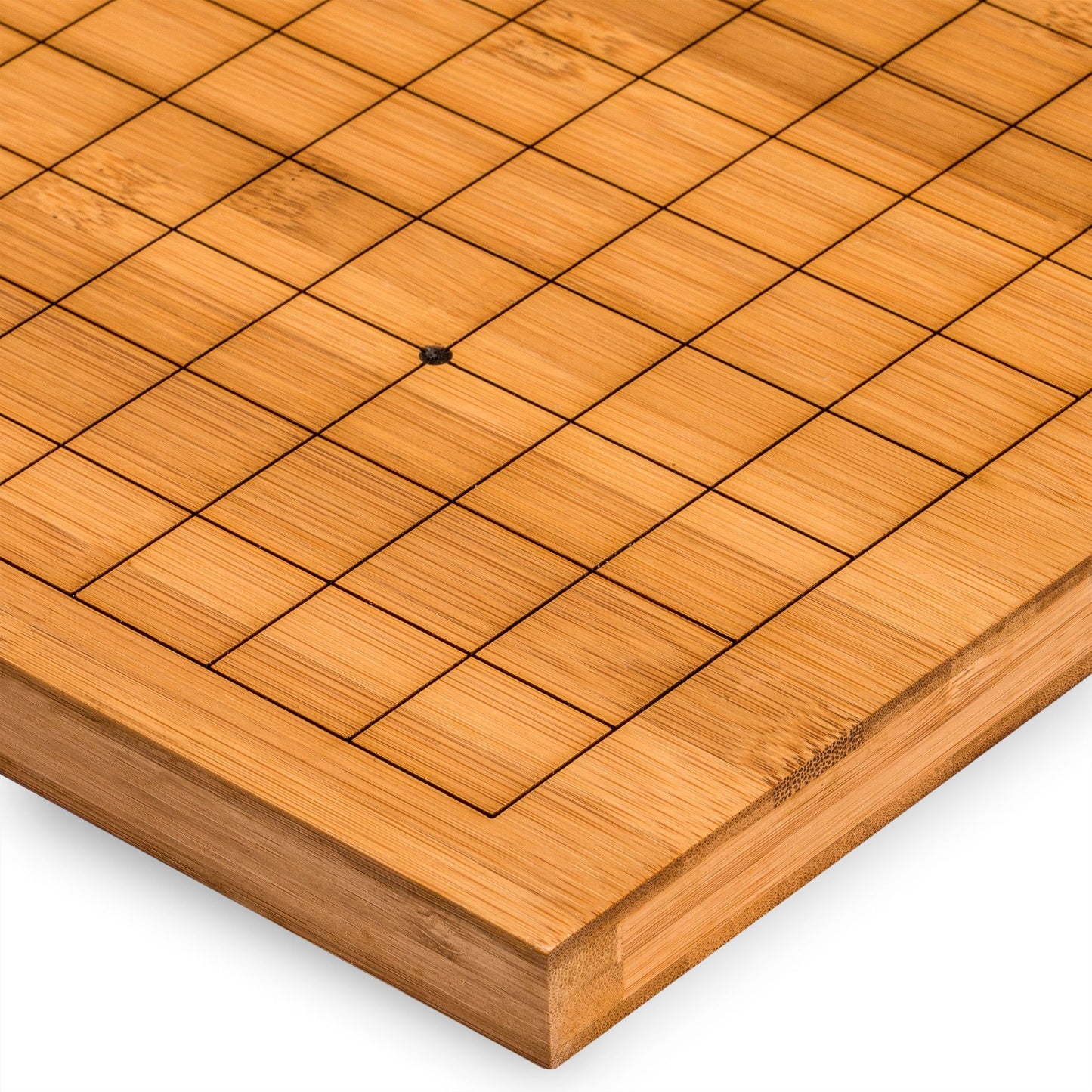 Yellow Mountain Imports Bamboo 0.8-Inch Etched Reversible 19X19 / 13X13 Go Game Set Board With 9.2Mm Double Convex Yunzi Stones And Bamboo Wood Bowls Set - Classic Strategy Board Game (Baduk/Weiqi)