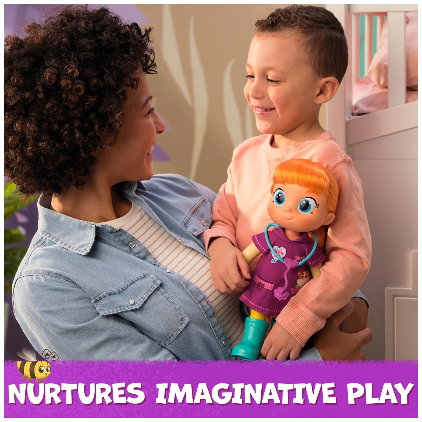 Vida the Vet, Vida Toddler Doll, 13-Inch Tall Toy Doll with Rooted Red Hair & Doctor Kit Accessories, Kids Toys for Girls & Boys