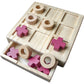 Aerolf Tic Tac Toe Wooden Board - Family Game, Classic Wooden Board Game, Classical Family Board Game, Strategy Board Game, Outd