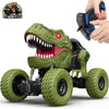 Remote Control Dinosaur Car for Kids Boys, 2.4Ghz RC Dinosaur Monster Truck Toys for Toddlers with Light, Family Fun, Hobby RC C