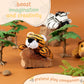 Forest & Twelfth 4' Stuffed Tiger, Single Mini Stuffed Animal Plush Toy For Kids, Jungle Party Favors And Goody Bags, Classroom Treasure Box Prizes, Stocking Stuffers (Tiger)