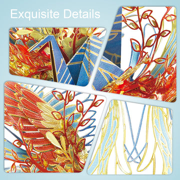 Piececool 3D Metal Puzzles, Wish Cranes-Love Amulet Metal Model Kits, Brain Teaser Diy 3D Metal Cranes Building Kits For Adults, Challenge Puzzles Toys Gifts For Christmas Valentine'S Day, 34 Pcs