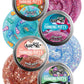 Crazy Aaron'S Putty Mini Tins Mystical Crystal, Ukulele, Starfish & Rose Gold Gift Set Bundle - 4 Pack (13.3G Each)