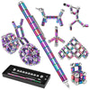 DAIKOYE Fidget Pen Magnetic Toys - Multicolor Metal Small Fidget Pens for Teens & Kids