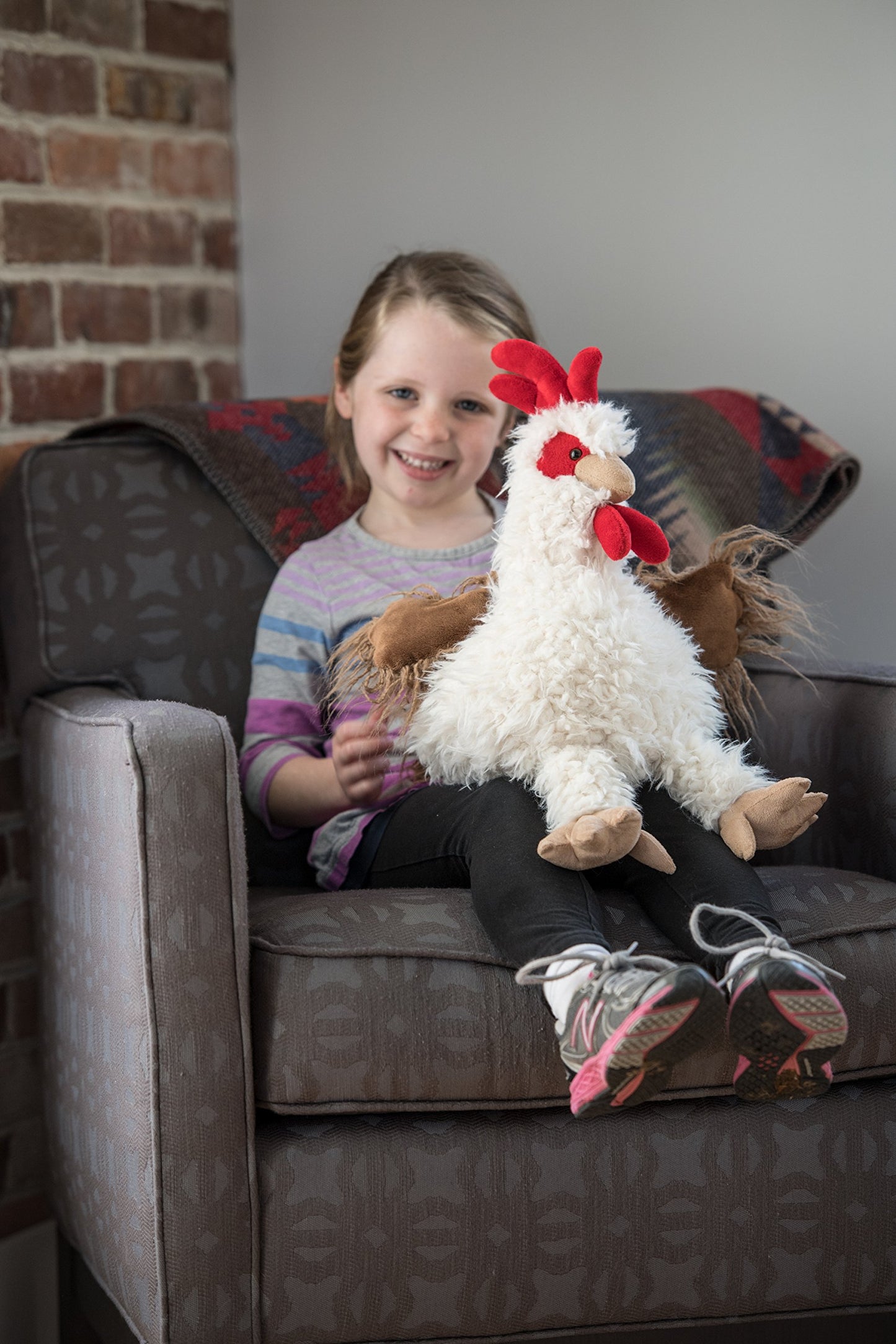 Mary Meyer FabFuzz Stuffed Animal Soft Toy, Rooster, 16-Inches