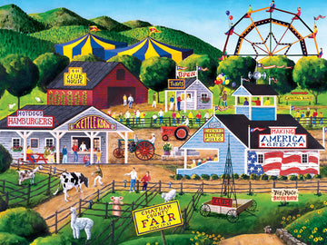 Masterpieces 400 Piece Jigsaw Puzzle For Adults, Family, Or Youth - Summer Carnival - 18''X24''