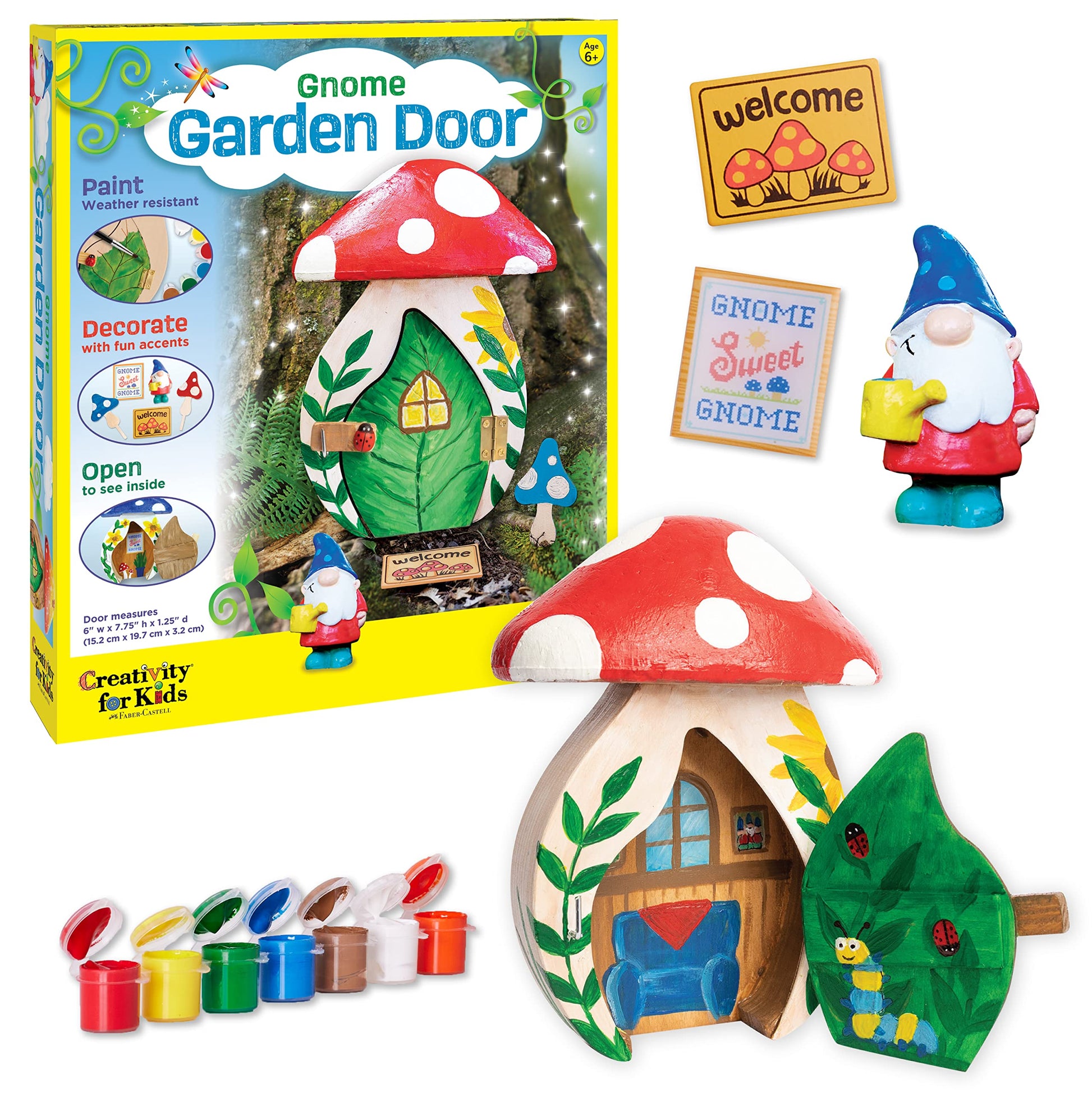 Creativity For Kids Gnome Garden Door - Painting Arts And Crafts For Boys And Girls, Kids Activities For Ages 6-8+