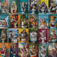 Funny Animal Puzzles 1000 Piece Puzzle For Adults, Pooping Animal Puzzle Jigsaw Puzzles Colorful Puzzle, Lion Elephant Panda Animal Kingdom Puzzle