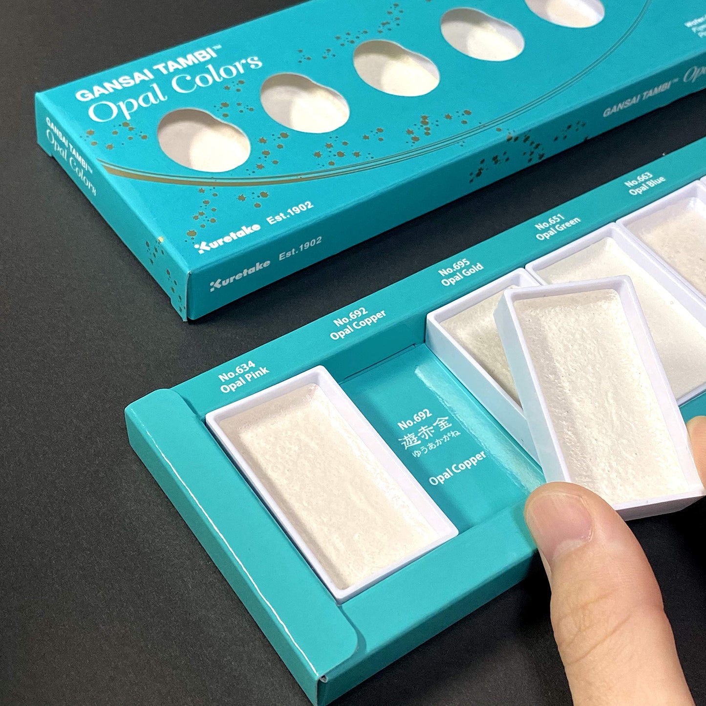 Kuretake Gansai Tambi Watercolors 6 Color Set Opal