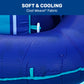 Aqua enhanced Convertible Pool Float Lounge - Extra Large - Heavy Duty  Inflatable Pool Floats for mature-themeds with Cupholder - Navy/Green/White Stripe