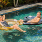 PoolCandy Sun Chair Water Raft, Gold Glitter