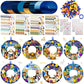 Hollowfly 48 Sets Christmas Nativity Crafts Kits Religious Jesus DIY Wreath Signs Hanging Ornaments Make Your Own Nativity Scene
