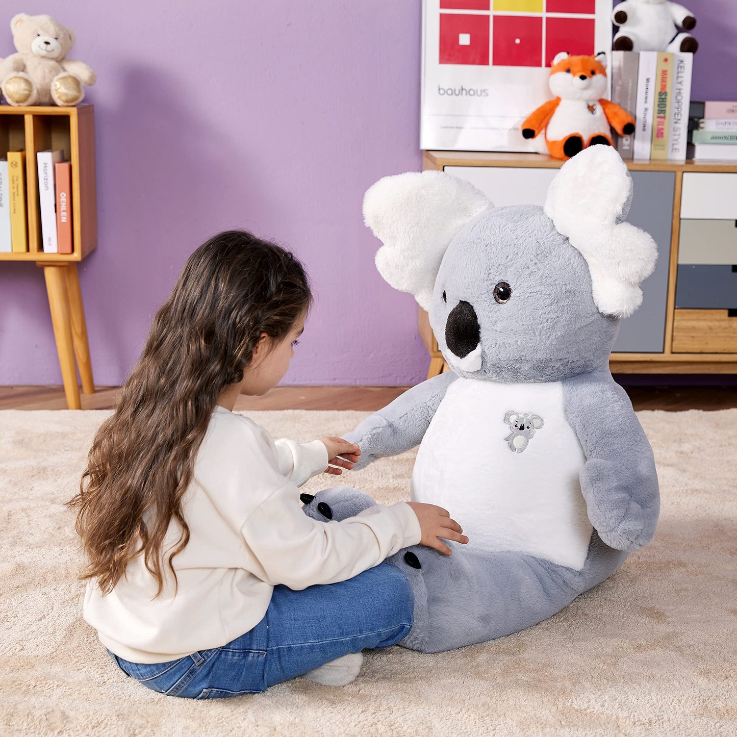 Ikasa Large Koala Stuffed Animal Plush Toy,30' Giant Cute Jumbo Soft Toys Huge Big Size Fluffy Plushy Fat Oversized Plushie,Gifts For Kids