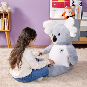 Ikasa Large Koala Stuffed Animal Plush Toy,30' Giant Cute Jumbo Soft Toys Huge Big Size Fluffy Plushy Fat Oversized Plushie,Gifts For Kids