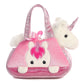Aurora® Fashionable Fancy Pals™ Peek-A-Boo Unicorn Stuffed Animal - On-The-Go Companions - Stylish Accessories - Multicolor 7 Inches