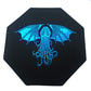Fantasydice-Cthulhu Tome-Blue- Dice Tray - 8'' Octagon with Lid and Dice Staging Area- Holds 5 Sets(7 Dice Set/Standard) for All