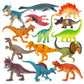 Boley 14-Pack Dinosaur Toys For Kids With Educational Booklet - 9' Realistic Dino Figures For Boys & Girls Ages 3+ - Includes T-Rex, Raptor, Stegosaurus, Triceratops, And More
