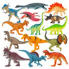 Boley 14-Pack Dinosaur Toys For Kids With Educational Booklet - 9' Realistic Dino Figures For Boys & Girls Ages 3+ - Includes T-Rex, Raptor, Stegosaurus, Triceratops, And More