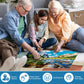 Nature Puzzle for mature-themed 500 Piece Puzzle Mountain Lake Landscape Puzzle Scenery  Jigsaw Puzzles Scenic  Art Home Decor DIY Funny Challenging Puzzle Game Toy for Mom  Wife  Friend