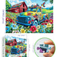 1000 Piece Puzzles For Adults Clearance, Graffiti Pickup Truck & Hummingbird Puzzle For Adults, Challenge Art Jigsaw Puzzle, For