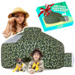 Skywin Air Tent Fort Playhouse For Kids - Inflatable Kids Fort Sets Up And Stores Away In Seconds (Fan Not Included) (Camo)