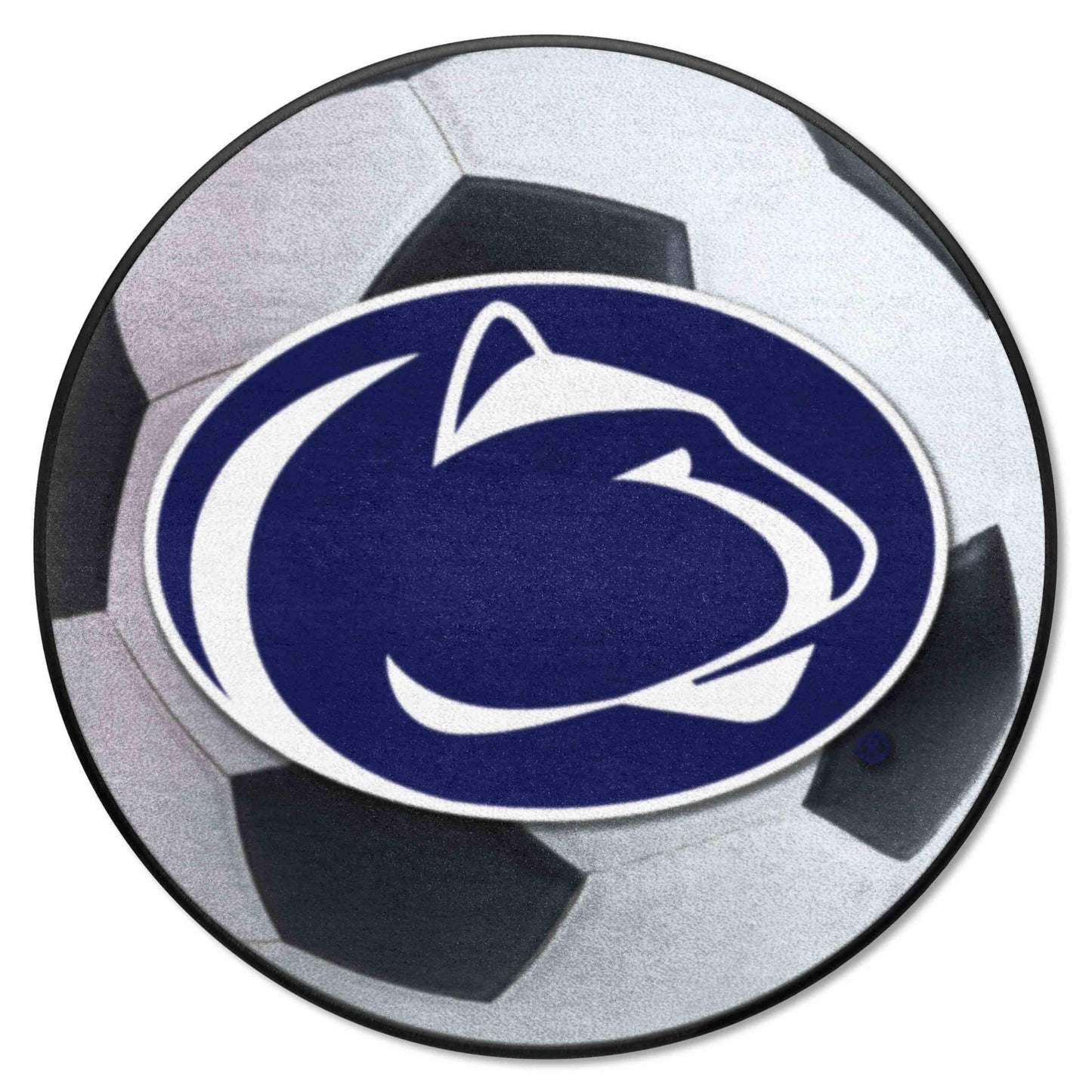 FANMATS 4236 Penn State Nittany Lions Soccer Ball Rug - 27in. Diameter