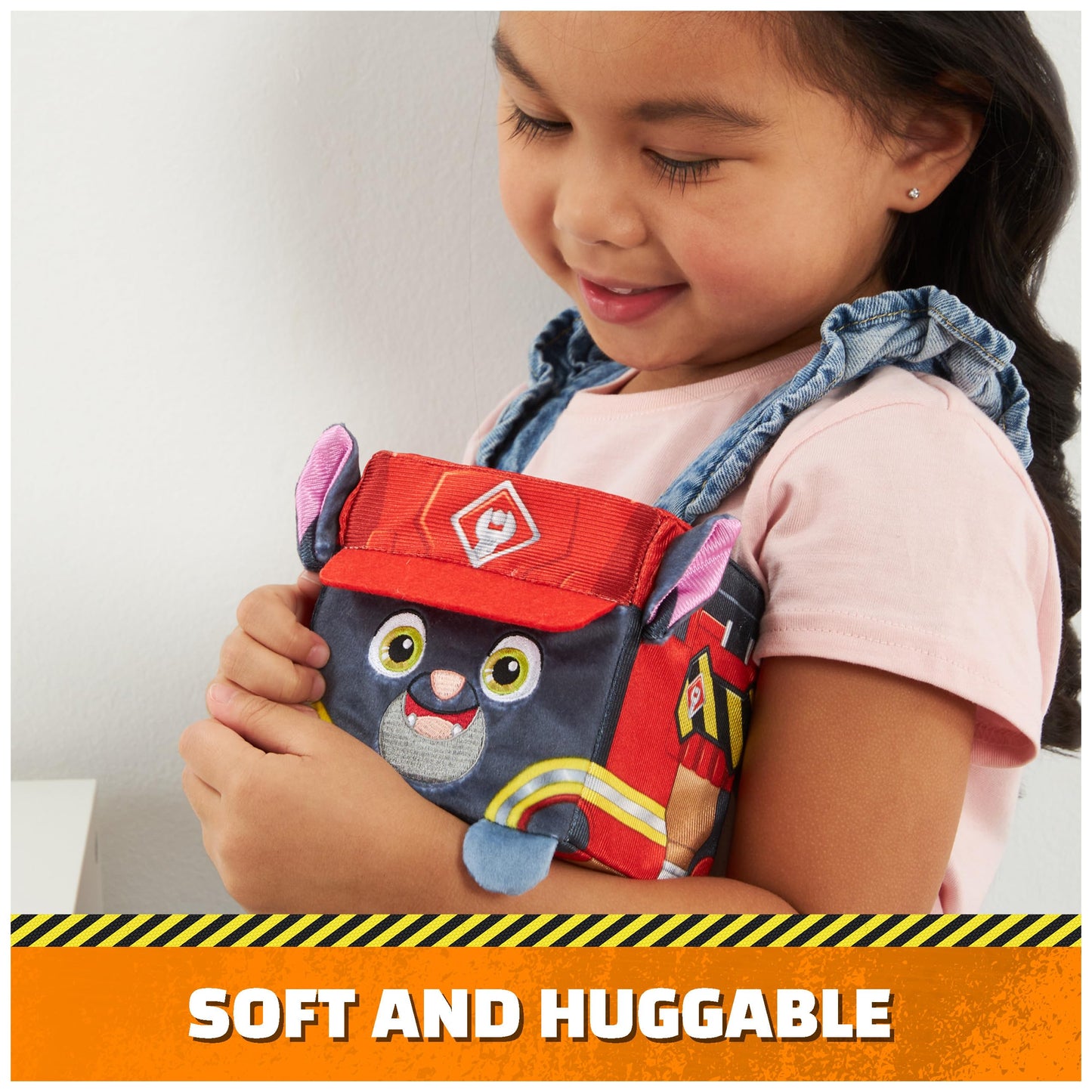 Rubble & Crew Charger Plush Toy, 4-Inch Cube-Shaped Stuffed Animal for Kids Ages 3 and Up, Model 6068645