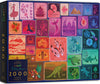 Elena Essex 2000 Piece Puzzle - Stamp Collection  2000 Piece Puzzle for mature-themeds  Puzzles for mature-themeds  Colorful Rainbow Gradient  Size 39x30 inches