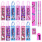 Toyshine Pack Of 12 Cartoon Theme Birthday Party Return Gifts Mix Stationery Kit Set  2 Pencils | 1 Eraser | 1 Sharpner | 1 Sca