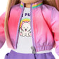 American Girl, Summer Mckinny Girl Of The Year 2025 Waggy Pup Tails Outfit For 18-Inch Dolls, With A T-Shirt, Jacket, Skort, Soc