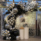 Black And Silver Balloons, Metallic Silver And Black Balloons Pearl Silver Confetti Balloons Black Silver Party Balloons Chrome