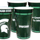 Westrick MI State University Souvenir Cups 24 oz 4 Pack Team Memorabilia, Collectibles, Great for Parties & Decor, Reusable Drin