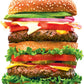 RoseArt 500 Piece Jigsaw Puzzle - Big Shaped Juicy Burger, Multicolor, 27" x 12", Model 7450ZZB for Adults