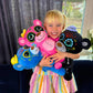 Fluffaroo Sugar Skull Teddy Bear (Mystic Blue)