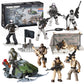 Special Forces Mini Action Figures Includes 3 Army Building Sets with 9 soldiers Arctic Troopers Snowmobile Scout Desert Squad Special Troops Toy Gifts 10+ Kids & parents - Quality Family Time 403 Pcs