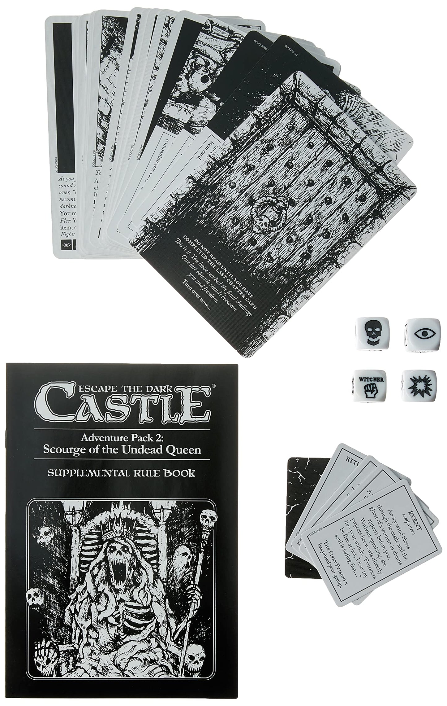 Themeborne Escape The Dark Castle Board Game Scourge Of The Undead Queen Adventure Pack 2 - Face New Horrors! Cooperative Strate