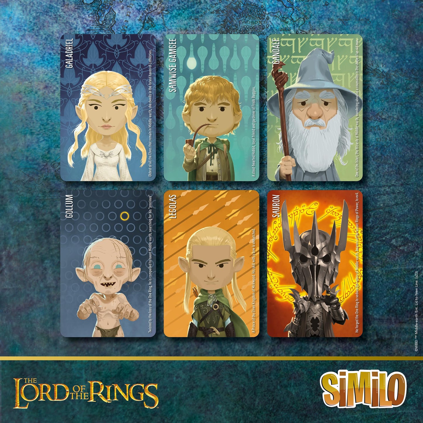 Horrible Guild: Similo: The Lord Of The Rings - Cooperative Deduction Card Game, Officially Licensed, Middle Earth Characters, A
