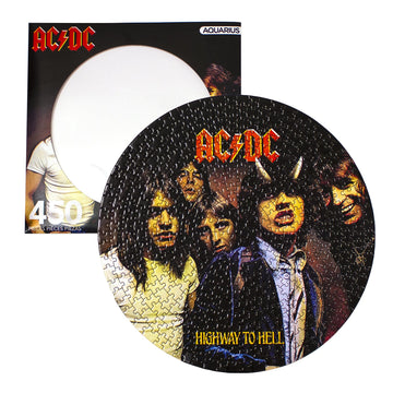 Aquarius Ac/Dc Highway To Hell Record Disc Puzzle (450 Piece Jigsaw Puzzle) - Officially Licensed Ac/Dc Merchandise & Collectibles - Glare Free - Precision Fit - 12 X 12 Inches