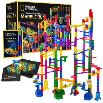 Glow In The Dark 250 Piece Marble Run –  Construction Set