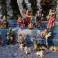 Faithful Treasure 15-Piece Complete 4' Christmas Nativity Set | Tabletop Nativity Figurines | Nativity Scene With Figures Of Baby Jesus, Angel, Holy Family, Wise Men, Peasants, And Animals