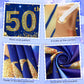 50Th Birthday Decorations For Men Women Blue And Gold,Navy Blue Gold Birthday Yard Banner And 18 Pcs 50Th Happy Birthday Balloons For 50Th Anniversary Birthday Party Supplies Indoor Outdoor Yard Decor