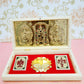 ARNAVIRA Tirupati Balaji Gold Plated Frame with Charan Paduka Pocket Temple for House Warming Gifts Return Gift Diwali Gift Puja