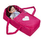 Doll Travel Bed Carrycot Carrier And Bassinet Fits 18 Inch Doll (Doll Not Included)