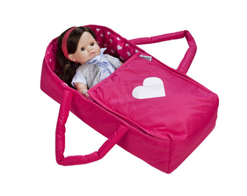 Doll Travel Bed Carrycot Carrier And Bassinet Fits 18 Inch Doll (Doll Not Included)