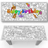 Young N Refined Birthday Party Coloring Page Table Cloth Activity Paper Liner (96x30)