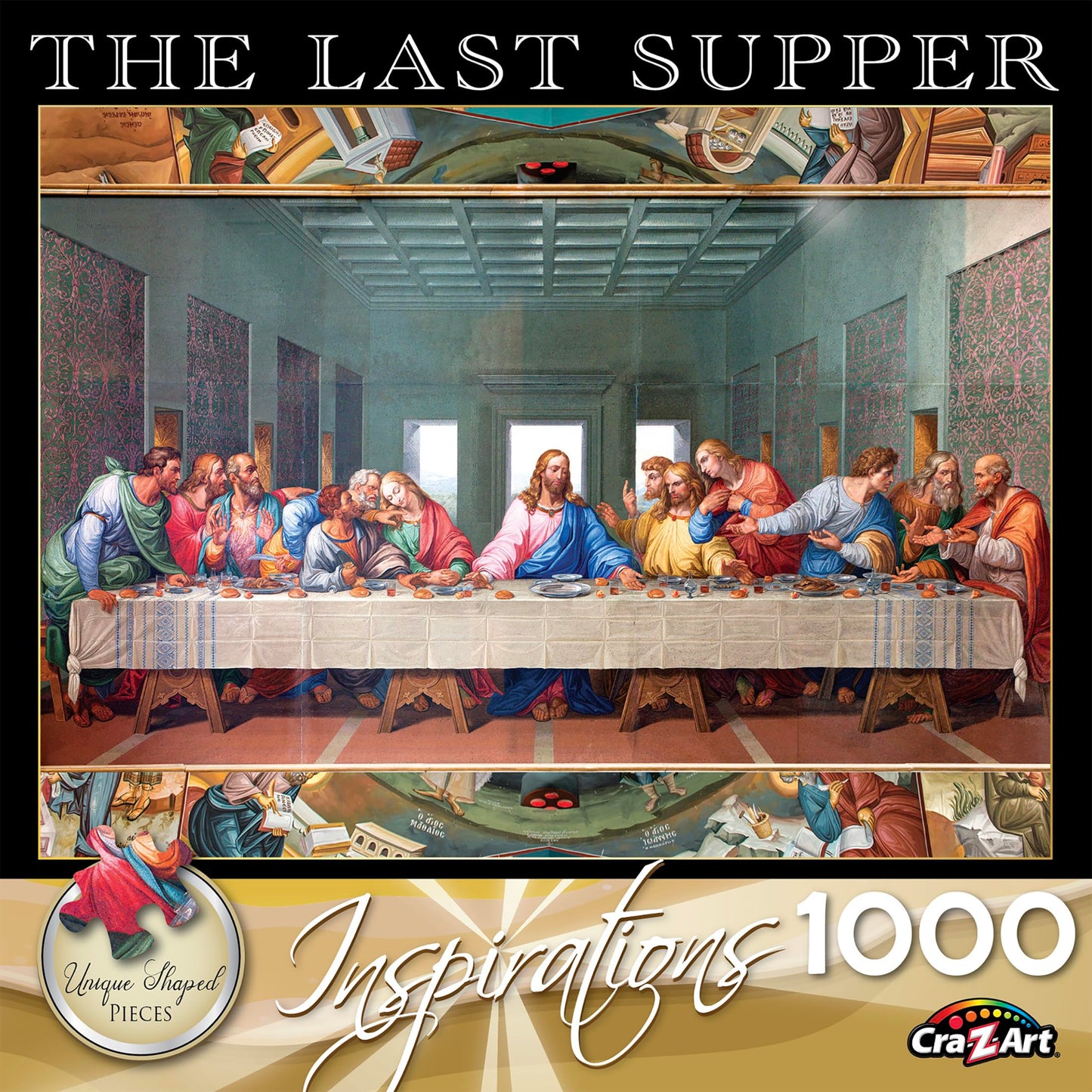 RoseArt 1000 Piece Last Supper Jigsaw Puzzle for Adults - Multi-colored Paper Model 0468ZZO
