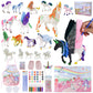BONNYCO Unicorns Gifts for Girls Painting Kit with 18 Figurines Painting for Kids with Glow in The Dark | Girl Toys 3 4 5 6 7 8 