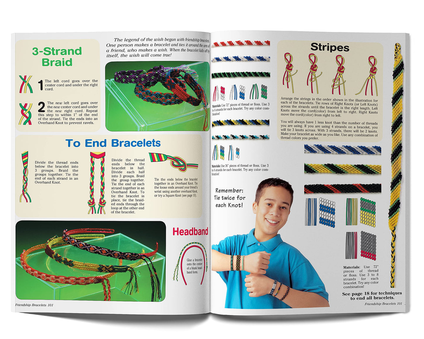 Friendship Bracelets 101 - Customized (Design Originals) Provide a Name and Photo to Personalize The Cover - Knotted Embroidery