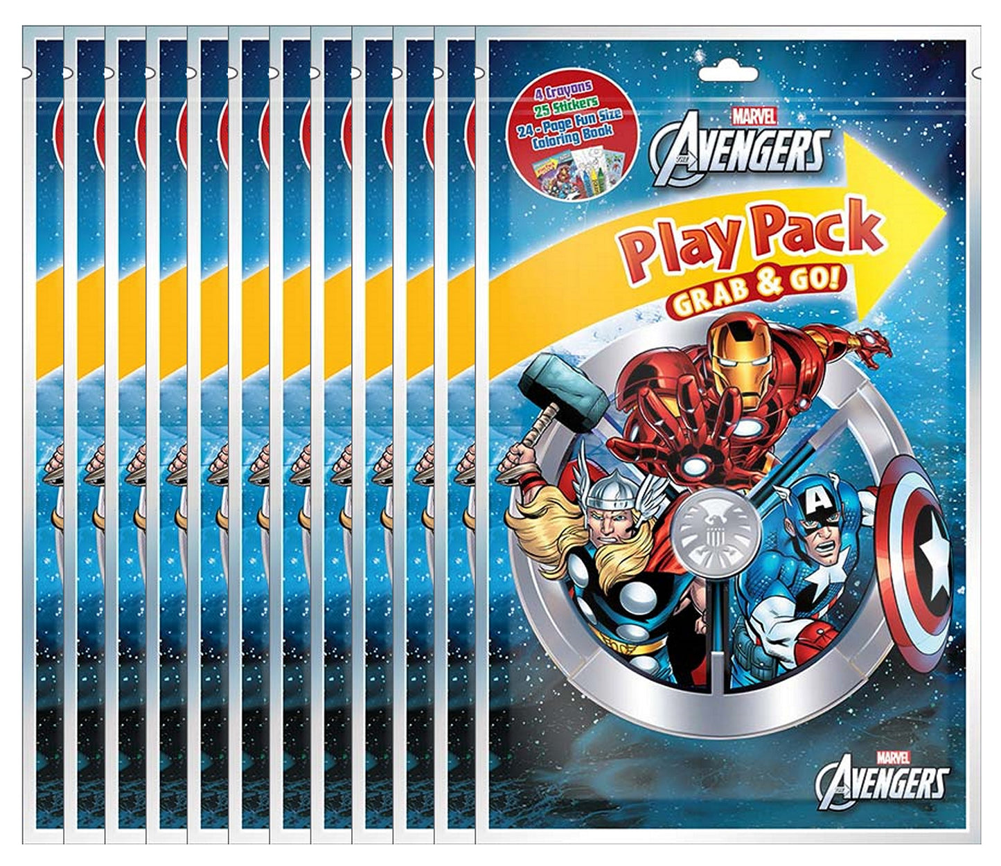 Bundle of 12 Marvels Avengers Grab & Go Play Packs