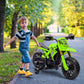 Qaba Kids Motorcycle, 6V Battery Powered Dirt Bike With Training Wheels, Horn & Start Sound, Electric Motorbike For Kids 3-8 Yea